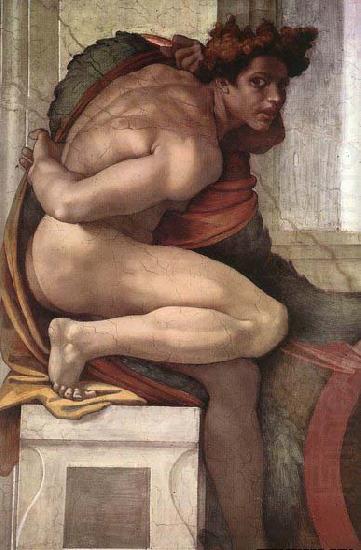 Ignudo, Michelangelo Buonarroti